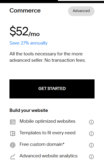 Commerce Advanced Plan
