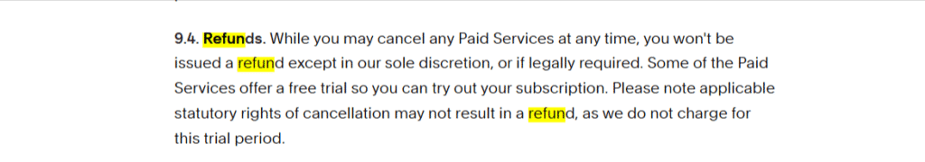 Refund Policy
