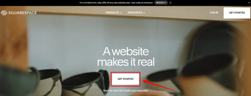 Squarespace Homepage